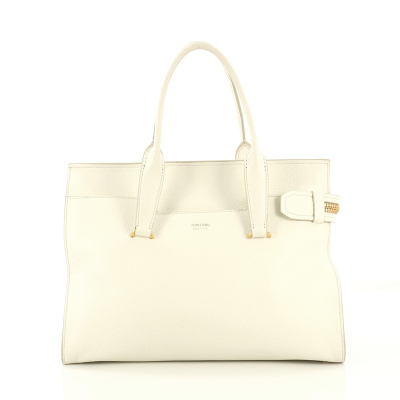 Big Zip Tote Leather Large