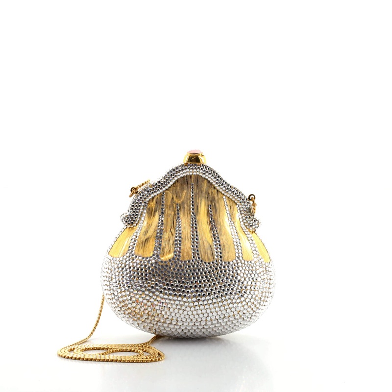 Chatelaine Minaudiere Metal with Crystal Small