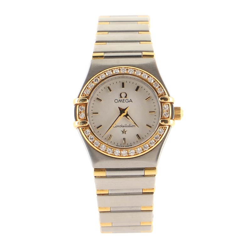 Constellation Quartz Watch Stainless Steel and Rose Gold with Diamond Bezel 23 S744816608346