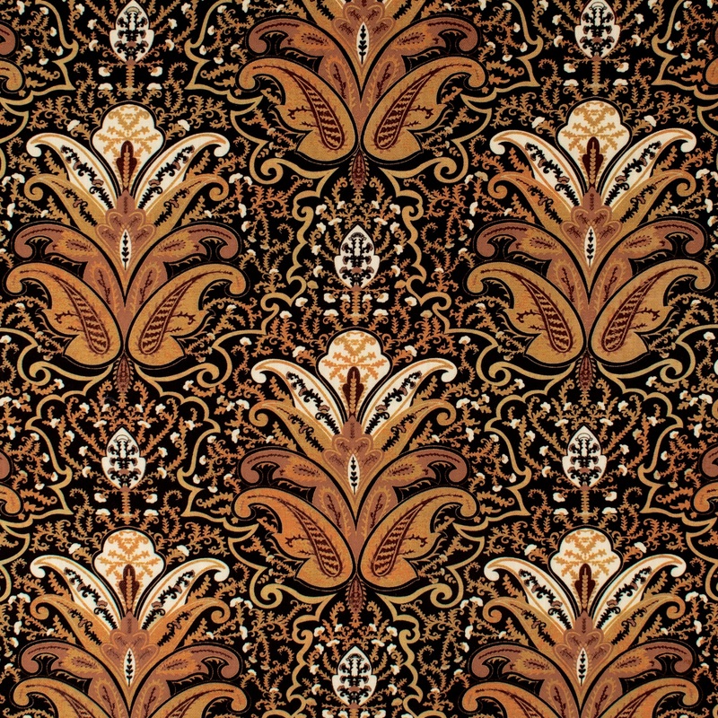 Digital Printed Twill - PRIYA - 009 - Brown