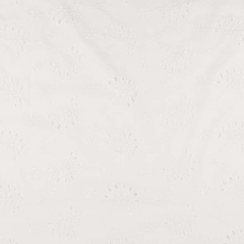 Fashion Embroidered Cotton - CHIARA - 004 - White
