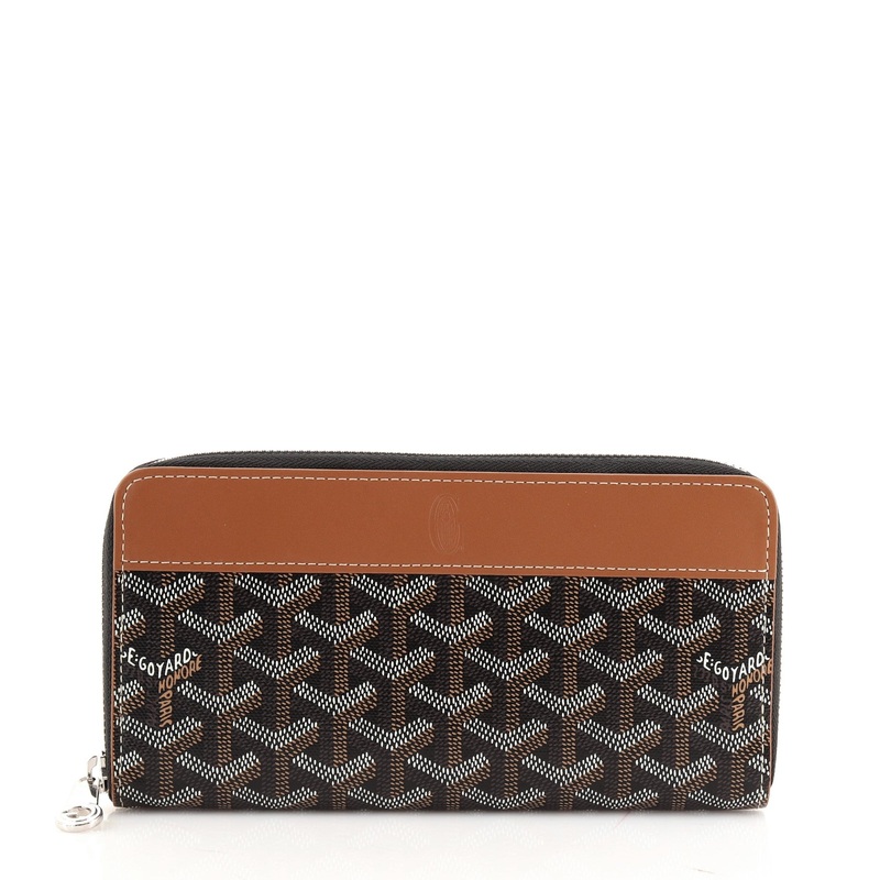 Matignon Zip Wallet Coated Canvas with Leather S744816630263