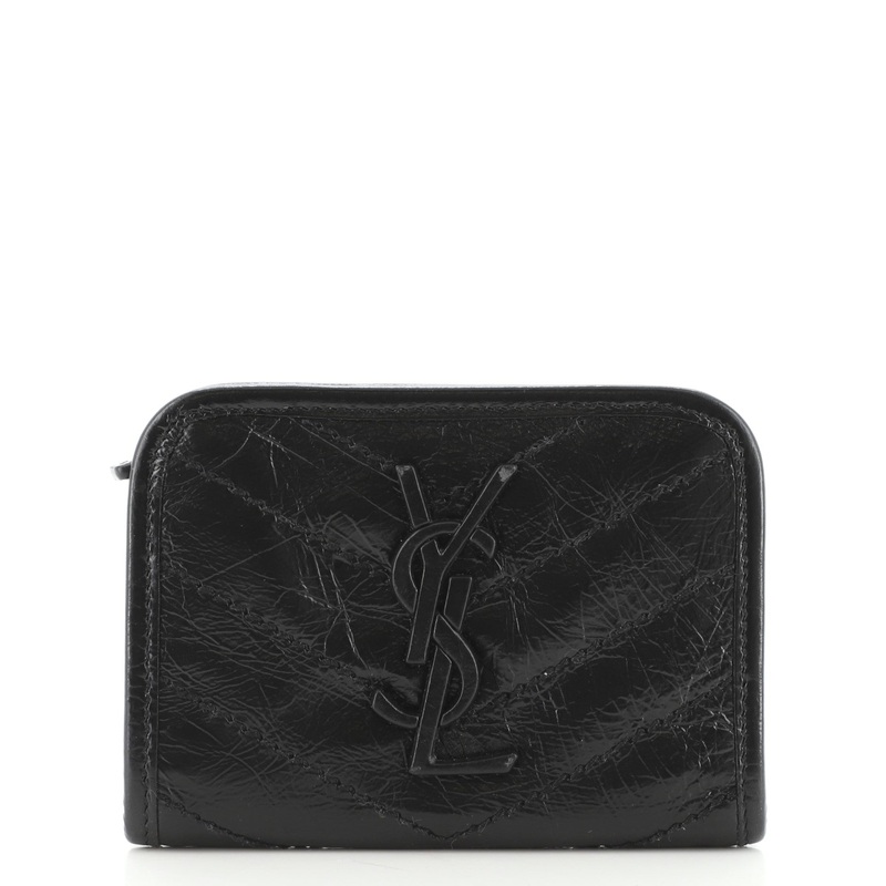 Niki Bifold Wallet Matelasse Chevron Leather Compact S744816605675