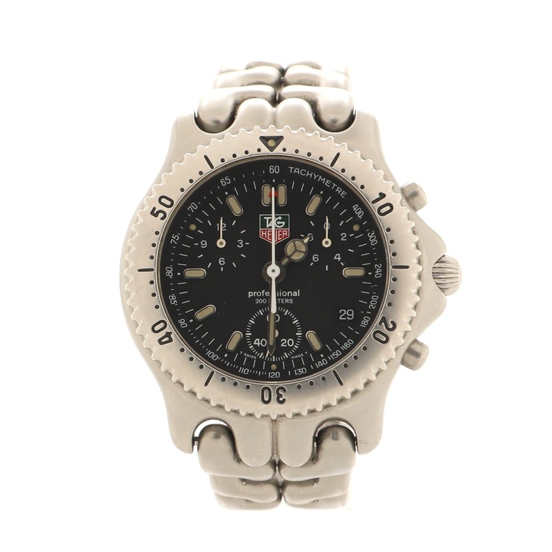 Professional 200M Chronograph Quartz Watch Stainless Steel