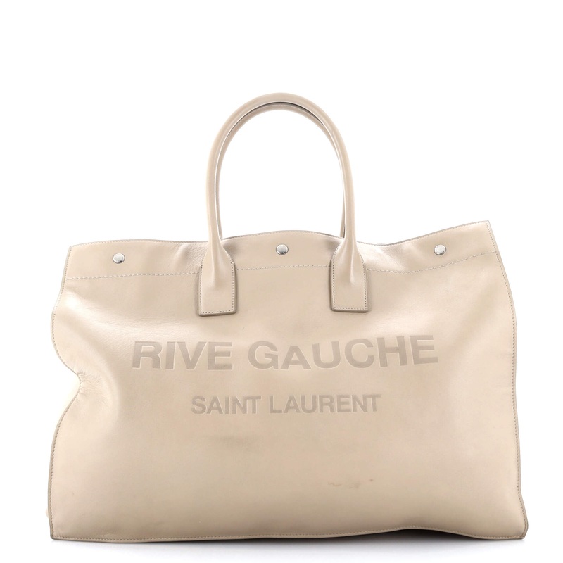 Rive Gauche Shopper Tote Embossed Leather Large S744816827438