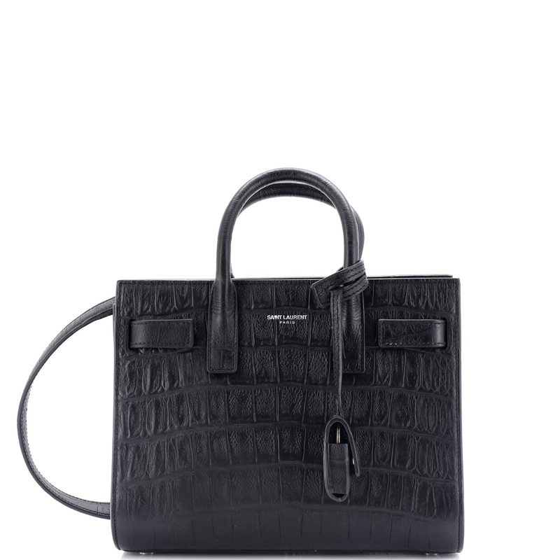 Sac de Jour Bag Crocodile Embossed Leather Nano S744816639446