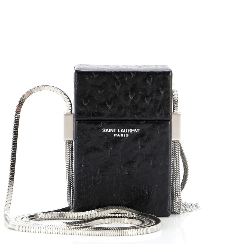 Smoking Box Minaudiere Ostrich