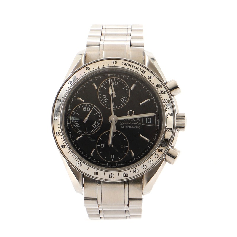Speedmaster Date Chronograph Automatic Watch Stainless Steel 37 S744816665777