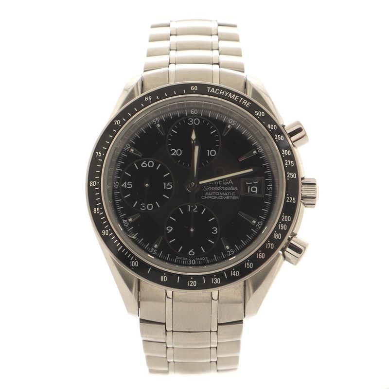 Speedmaster Date Chronograph Chronometer Automatic Watch Stainless Steel 40 S744816568857