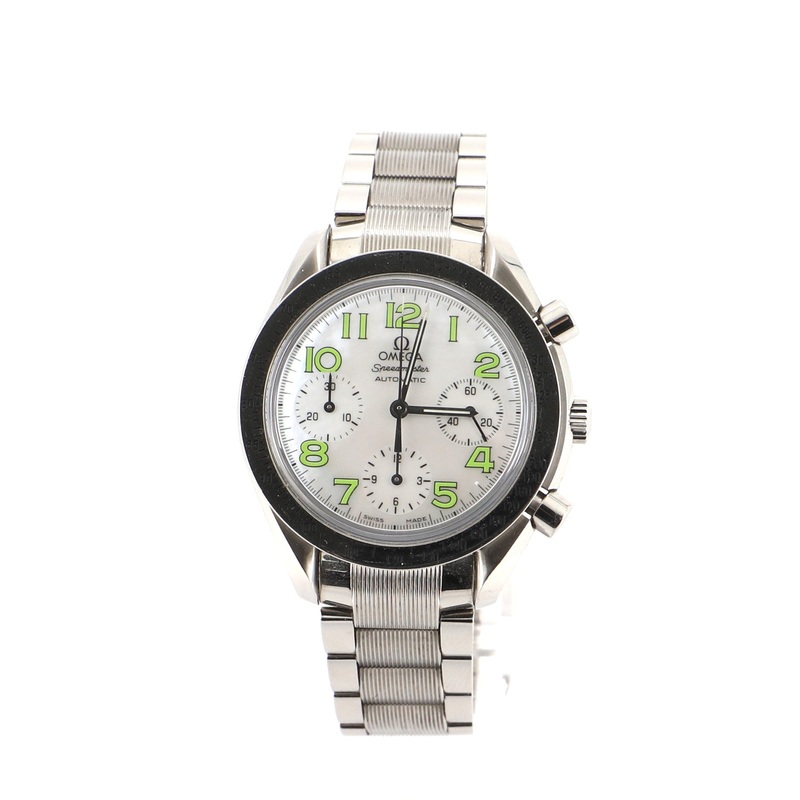 Speedmaster Reduced Chronograph Automatic Watch Stainless Steel with Mother of Pearl 39 S744816683370