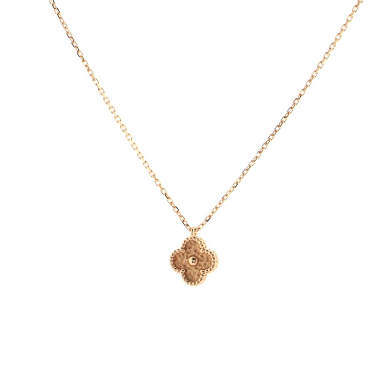 Sweet Alhambra Pendant Necklace 18K Rose Gold S744816627426
