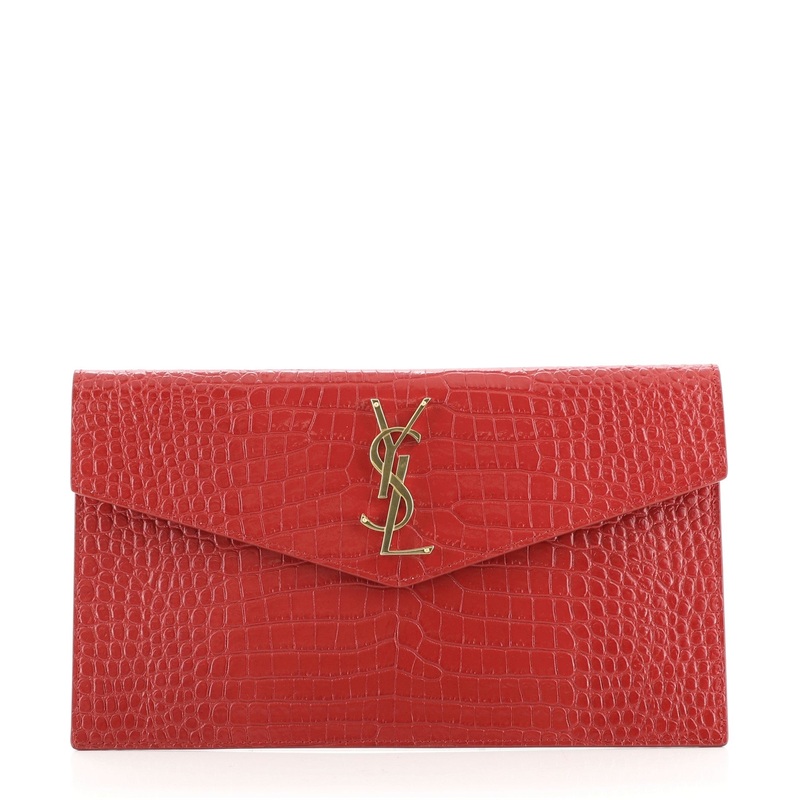 Uptown Pouch Crocodile Embossed Leather S744816657946