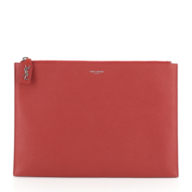 Zip Pouch Leather Medium S744816729158