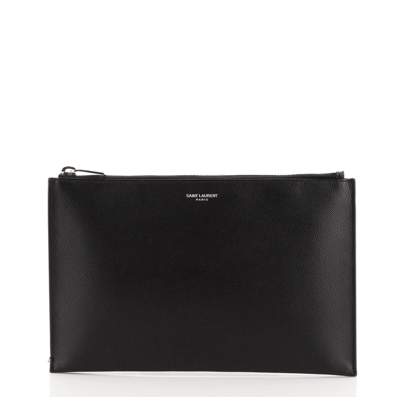 Zip Pouch Leather Small S744816634691