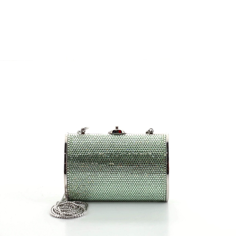 Chain Minaudiere Box Clutch Crystal Small S744816616816