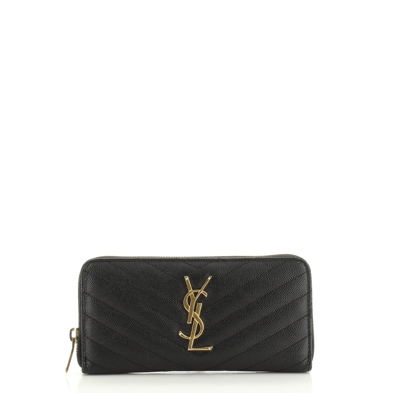 Classic Monogram Zip Around Wallet Matelasse Chevron Leather S744816738902