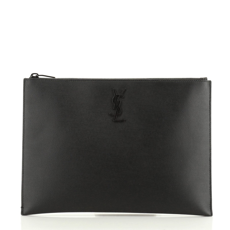 Classic Monogram Zip Pouch Leather Medium S744816739091