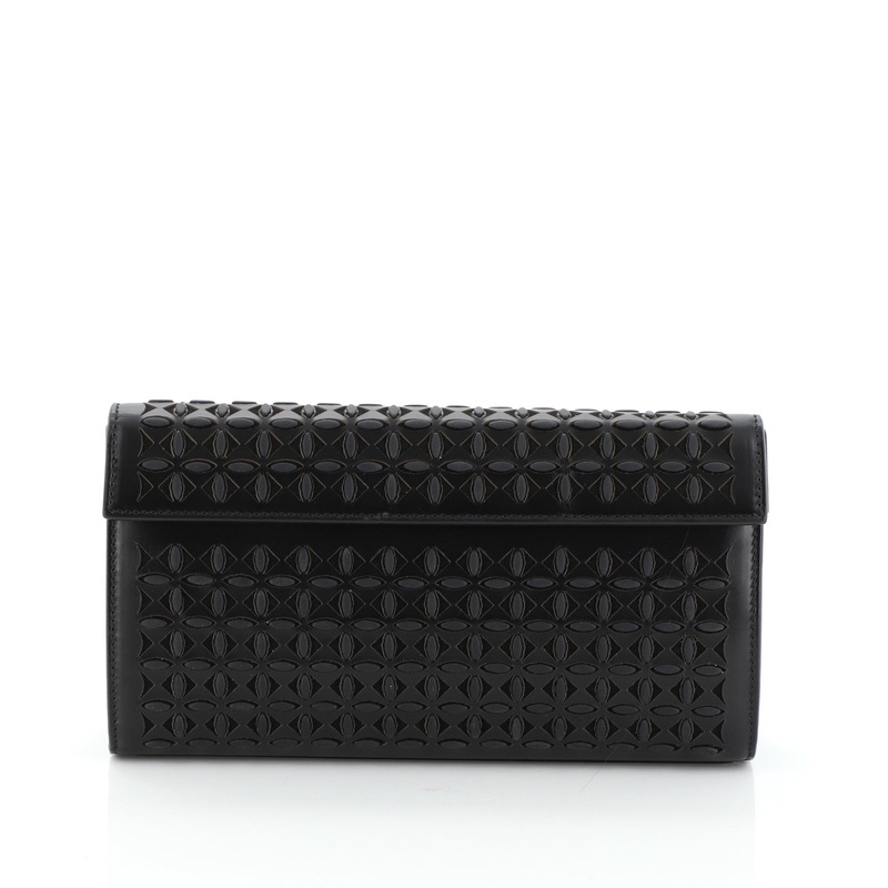Flap Clutch Laser Cut Leather Small S744816747122