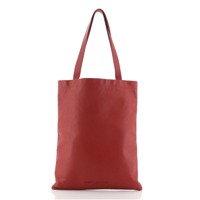 Flat Shopper Tote Leather Tall S744816646461
