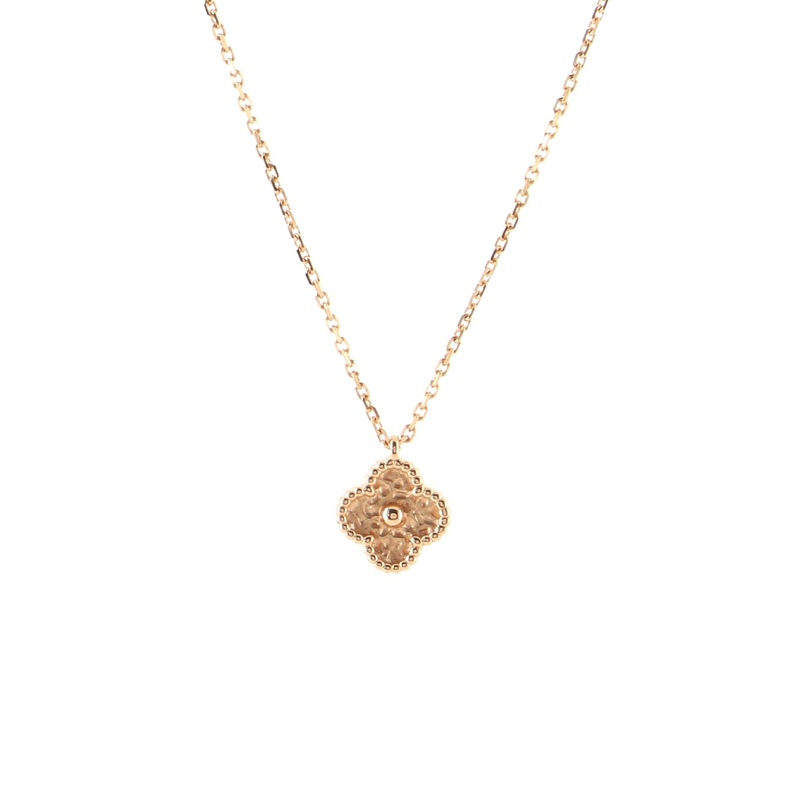 Sweet Alhambra Pendant Necklace 18K Rose Gold S744816643747