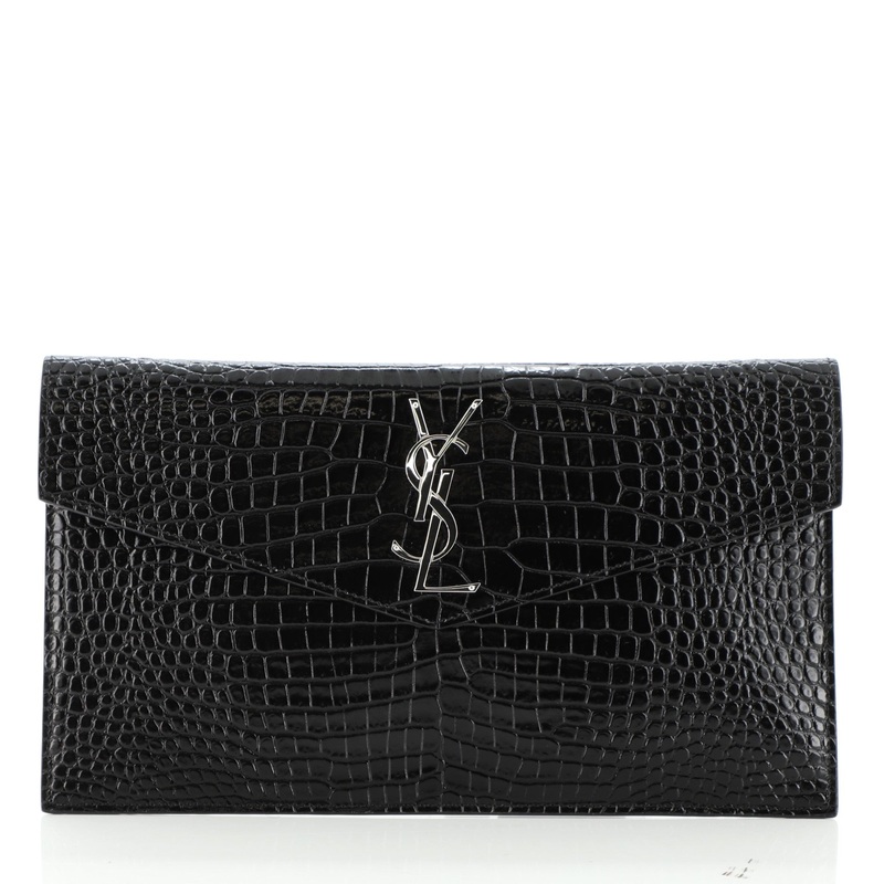 Uptown Pouch Crocodile Embossed Leather S744816612541