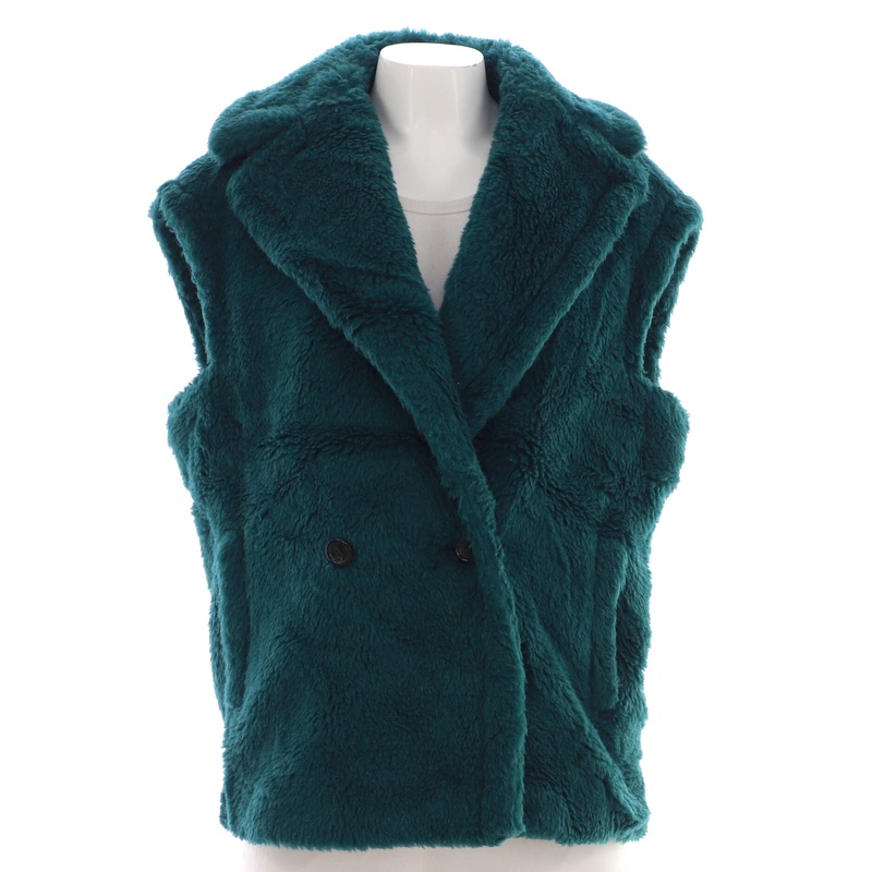 Women's Teddy Bear Icon Short Vest Faux Fur