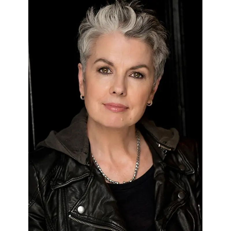 Boycuts Synthetic Lace Front Straight Short Grey Wig