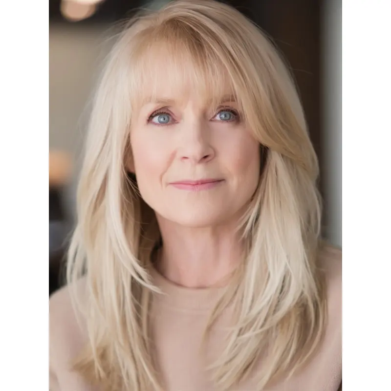 Medium Layered Wigs Layered 14" Platinum Blonde Monofilament Wigs