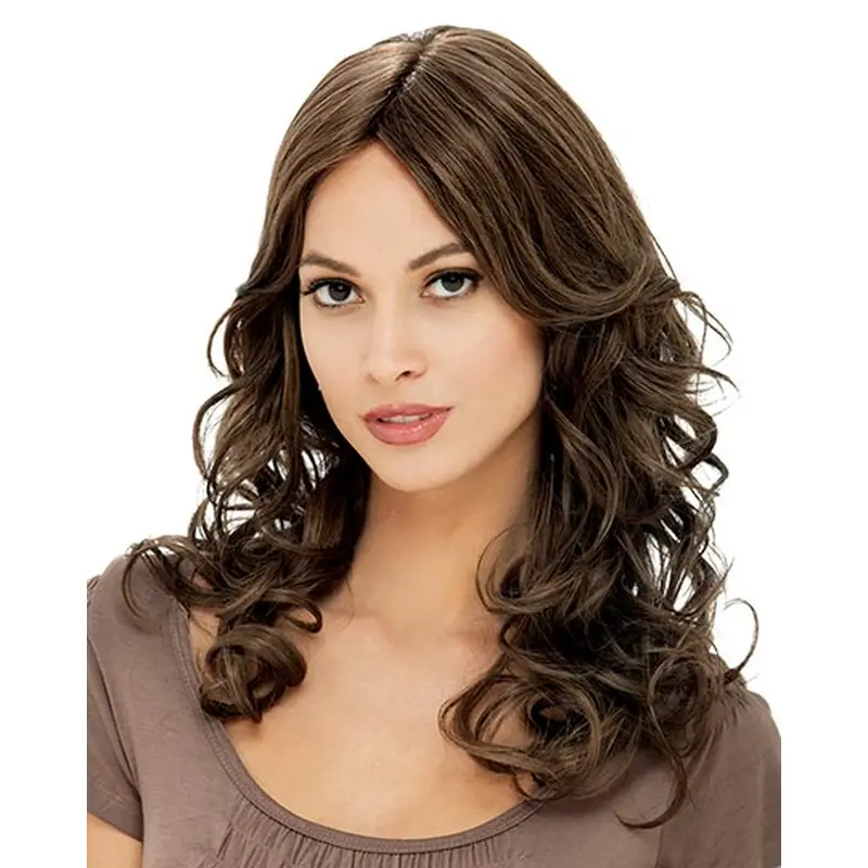Discount Brown Curly Long Petite Wigs