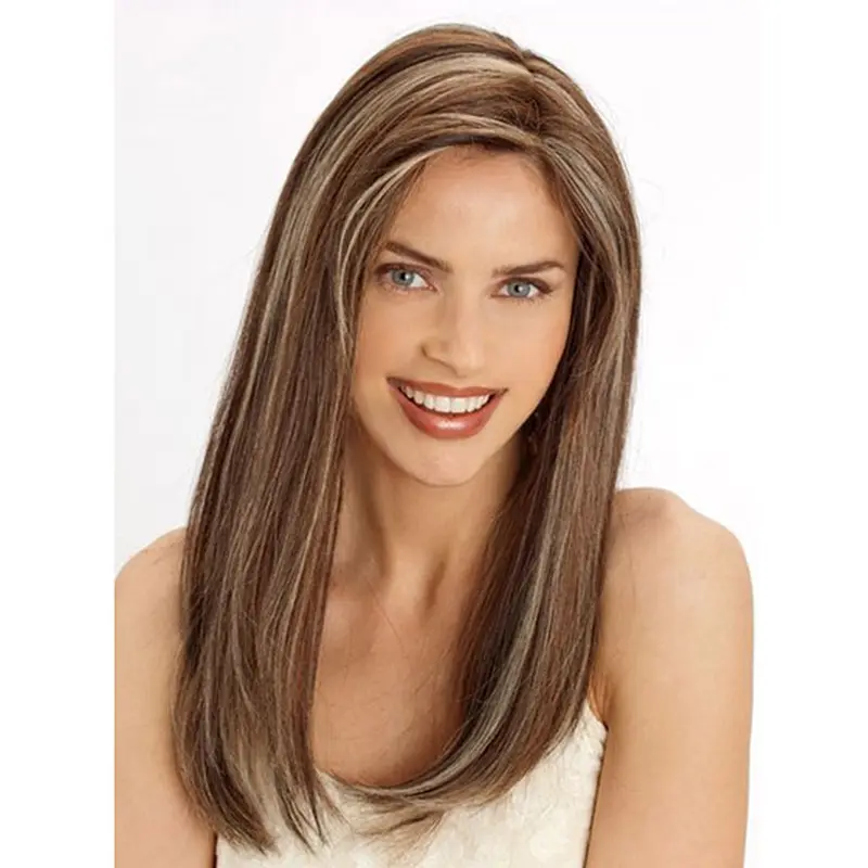 Discount Remy Human Hair Lace Front Straight Long Wigs