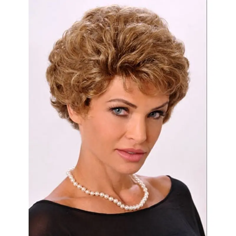 Blonde Wavy Short Wigs
