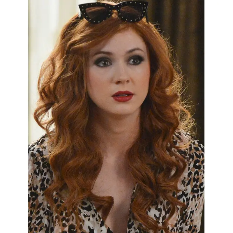 Designed Layered Brown Long Karen Gillan Wigs