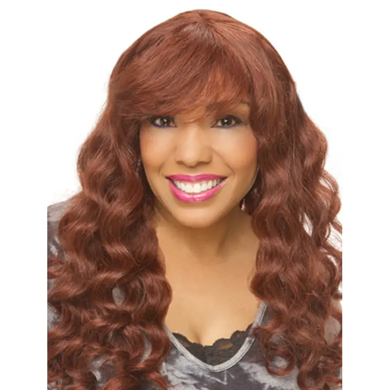 Flexibility Auburn Wavy Long Lace Front Wigs