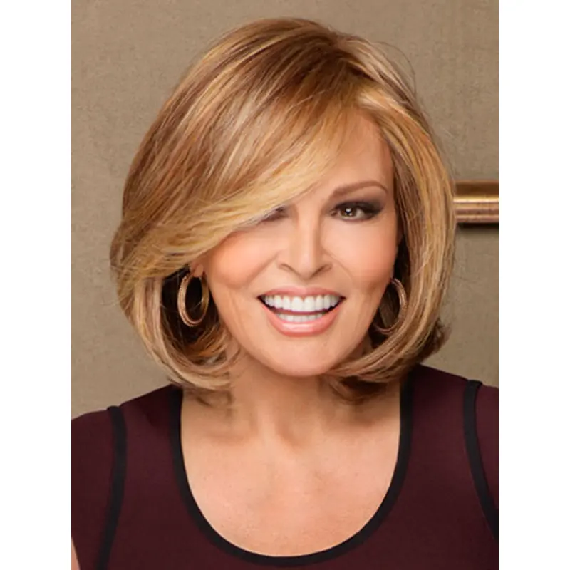 Blonde Monofilament Synthetic Gorgeous Wigs For Cancer