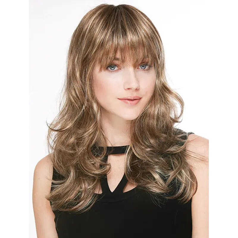 Blonde Wavy Synthetic Long Wigs