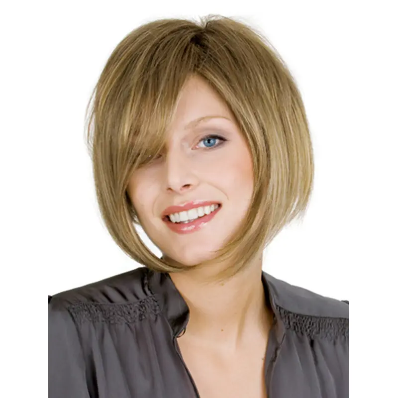 Bobs Faddish Blonde Wavy Medium Wigs