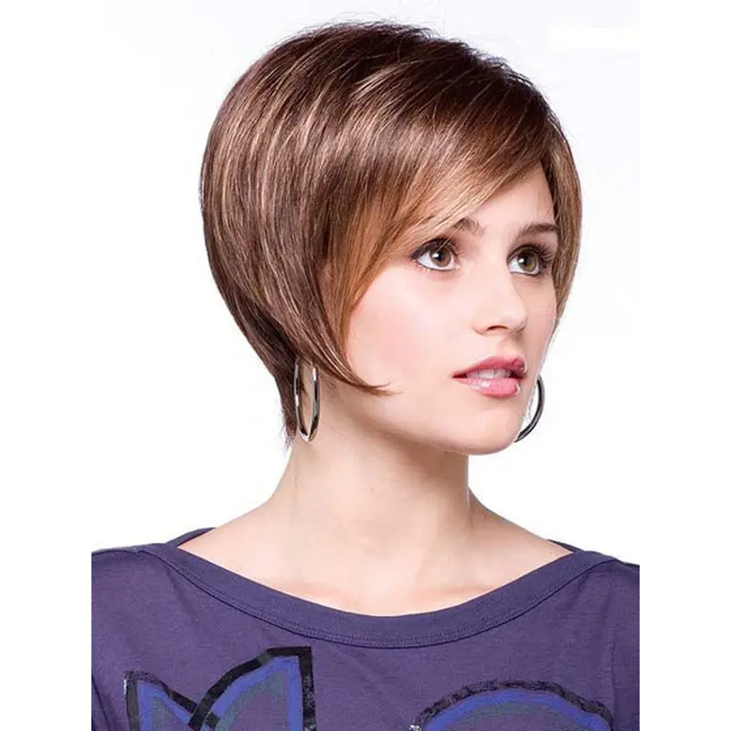 Lace Front New Bobs Straight Short Wigs