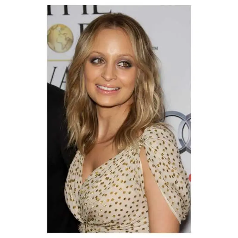 Hairstyles Blonde Wavy Shoulder Length Celebrity Wigs