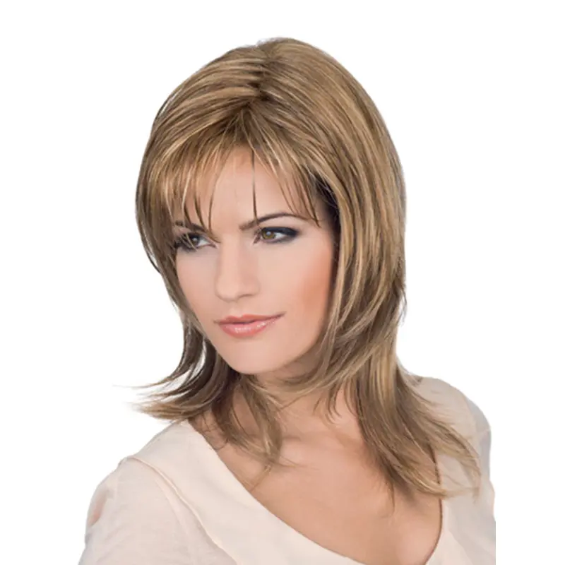 Incredible Blonde Wavy Shoulder Length Glueless Full Lace Wigs