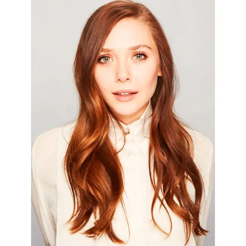 Designed Long Wavy Full Lace Copper Wigs 24 Inch
