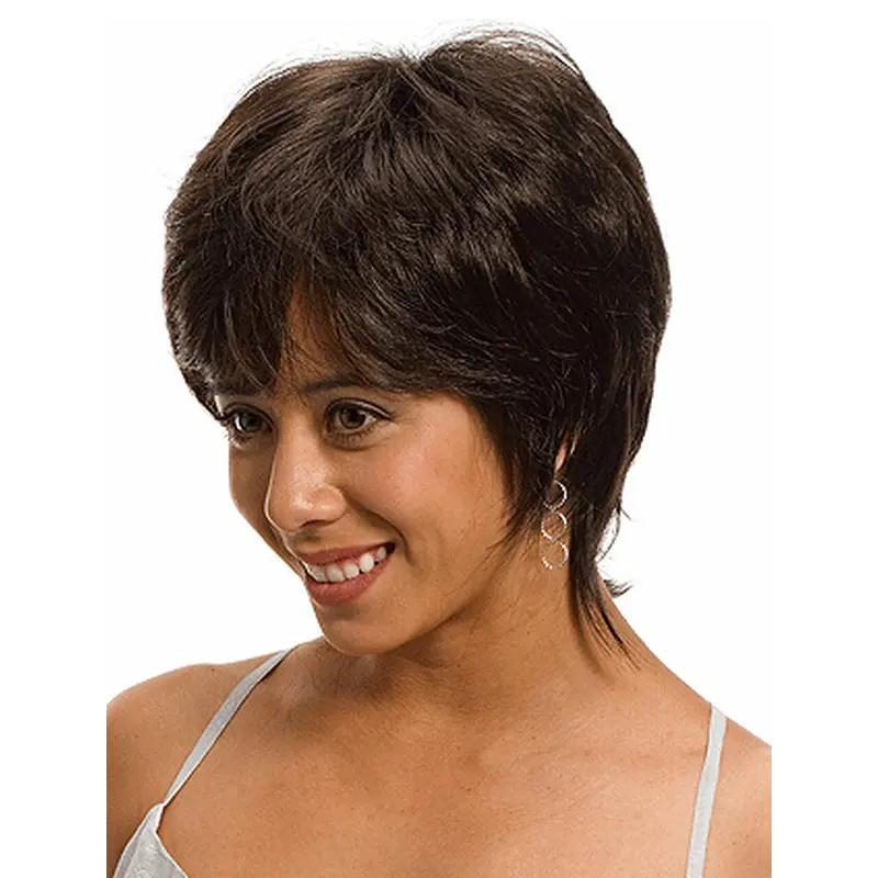 Monofilament Straight Synthetic Elegant Medium Wigs