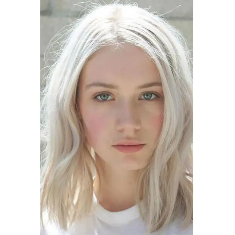 Ladies Wigs Straight Lace Front Wigs Synthetic Without Bangs Wigs Medium Wigs