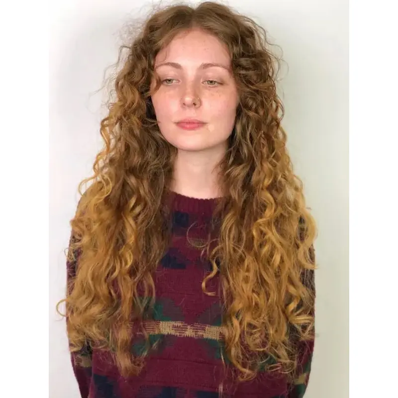 Long Curly Hair Wigs Brown Synthetic Wig Lace Front Long Wigs