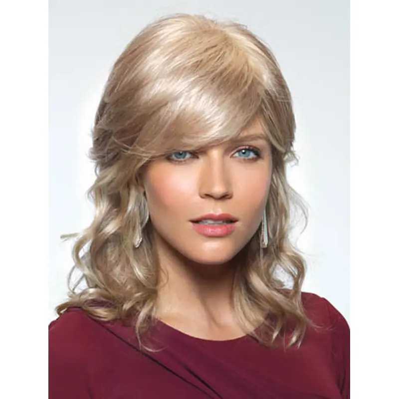 Blonde Wavy Synthetic Long Wigs