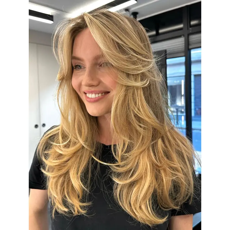 Womens Long Wigs Wavy Monofilament 20" Wigs