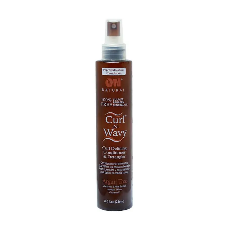 Organic Natural Curl N Wavy Curl Defining Conditioner and Detangler Argan Tree 8 oz