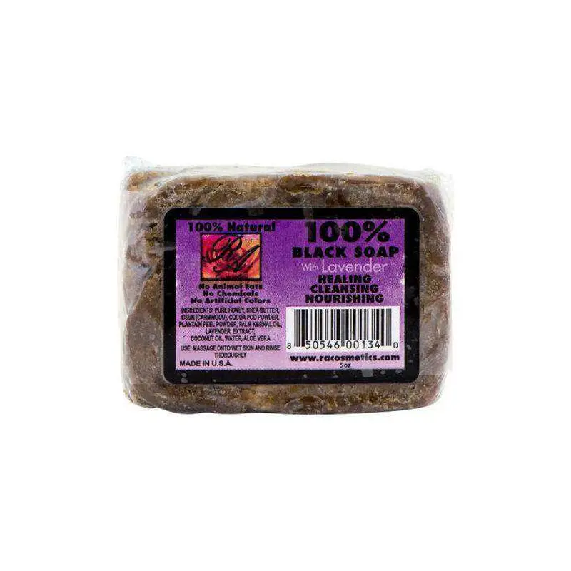 RA Cosmetics Black Soap Bar With Lavender