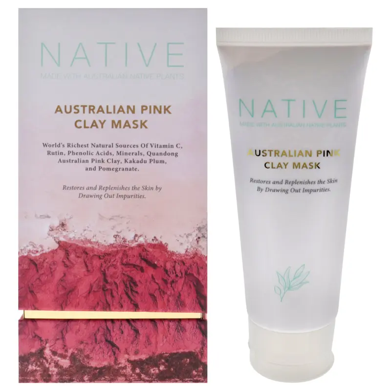 Klara Native Australian Pink Clay Mask by Klara for Women - 3.4 oz Mask
