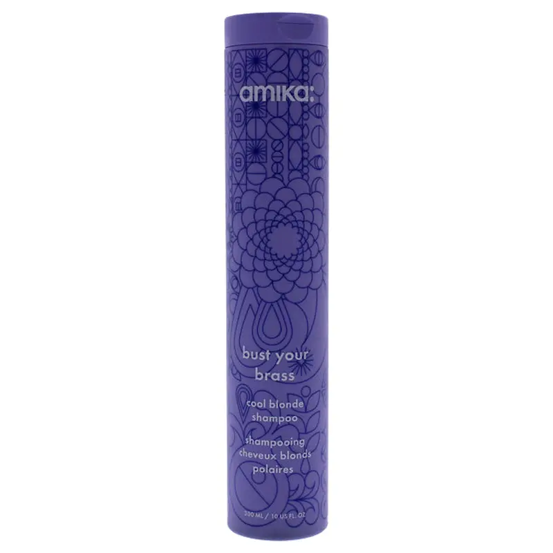 Amika Bust Your Brass Cool Blonde Shampoo by Amika for Unisex - 10 oz Shampoo