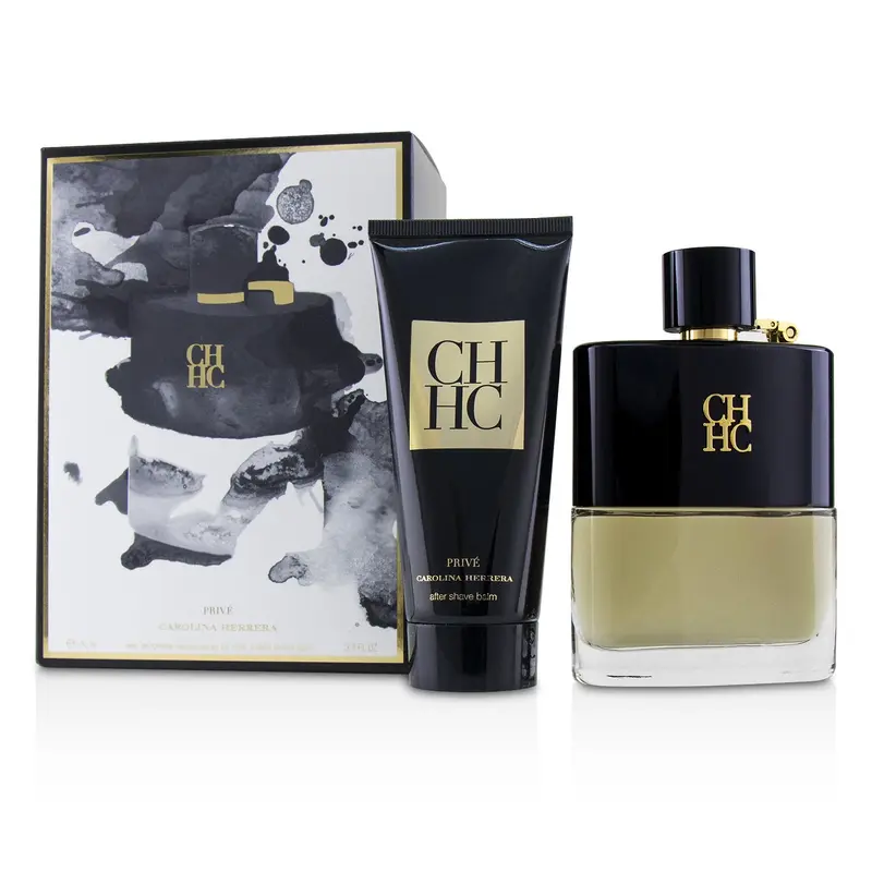 Carolina Herrera CH Prive Coffret: Eau De Toilette Spray 100ml/3.4oz + After Shave Balm 100ml/3.4oz  2pcs